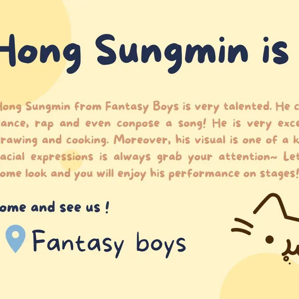 Today's Most Loved Hong Sungmin (FANTASY BOYS)