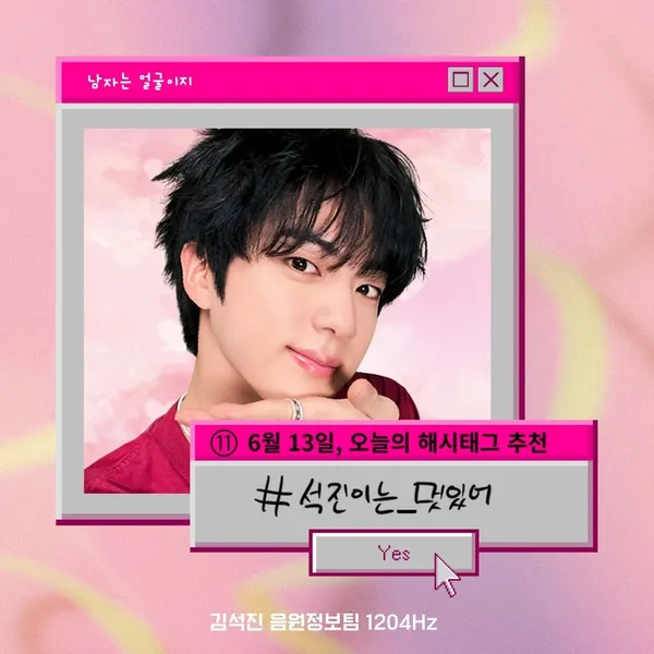 Today's Most Loved Jin (BTS)