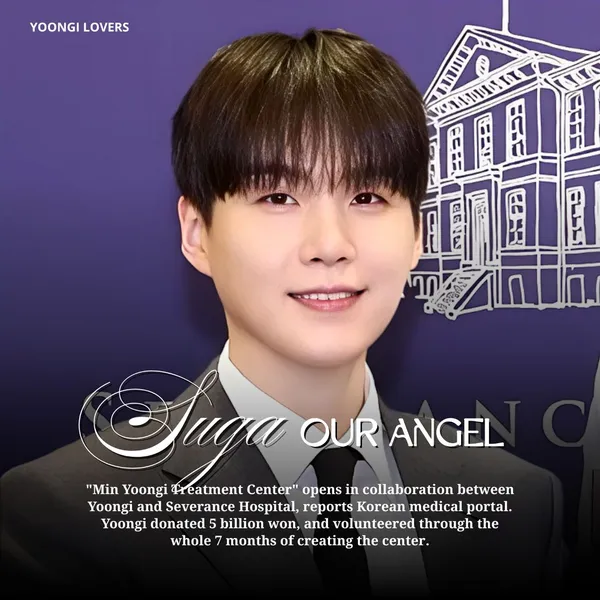 Signature photo of SUGA (BTS) capturing their charm