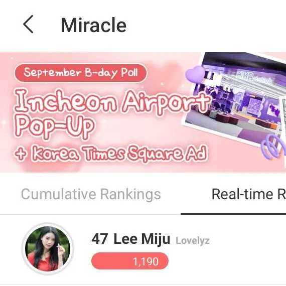Today's Most Loved Lee Miju (Lovelyz)