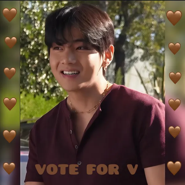 Popular profile image of V (BTS) selected by votes