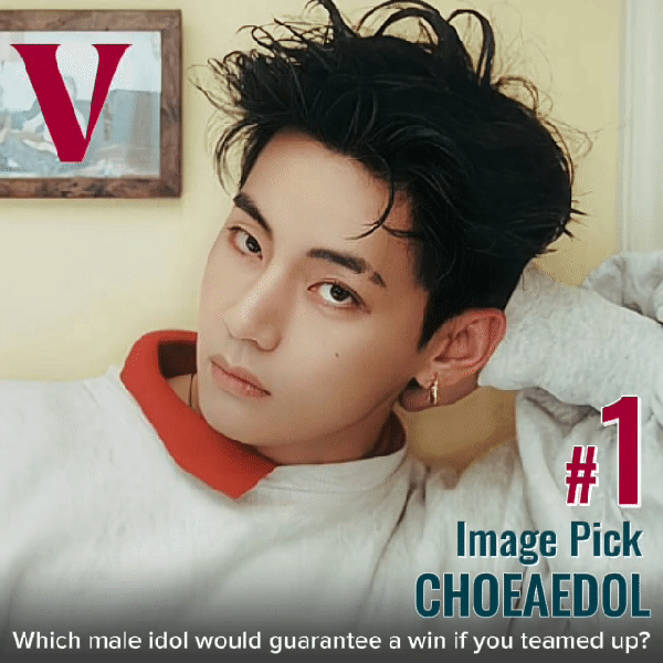 Popular profile image of V (BTS) selected by votes