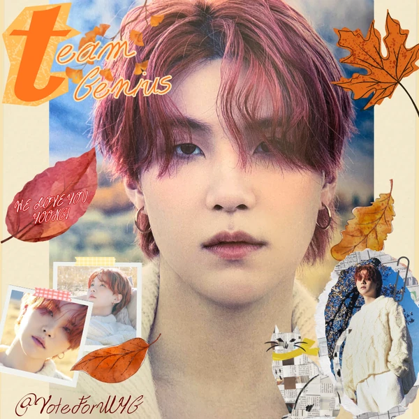 今天在最愛偶像中閃耀的SUGA (防彈少年團)代表照片