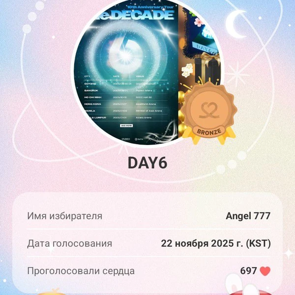 Today's Most Loved DAY6