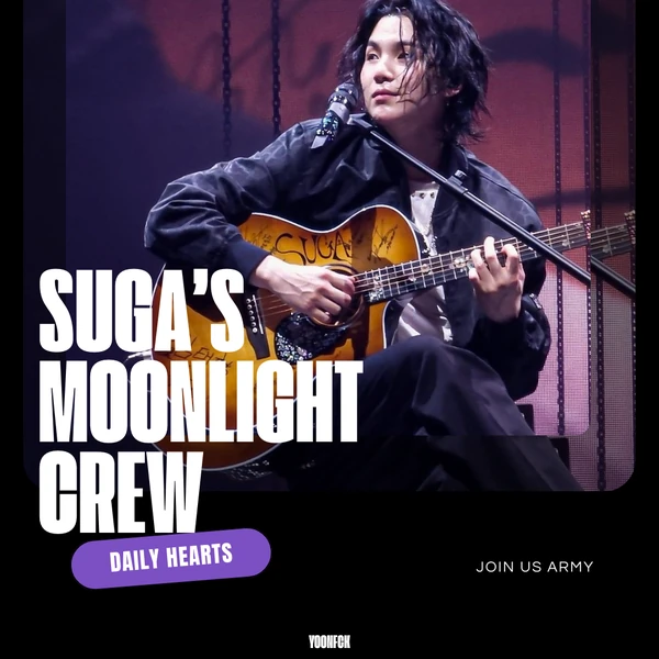 Signature photo of SUGA (BTS) capturing their charm