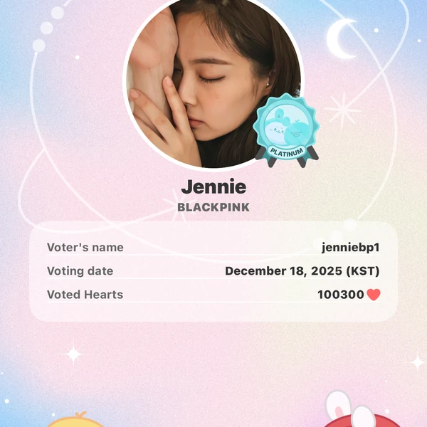 Today's Most Loved Jennie (BLACKPINK)