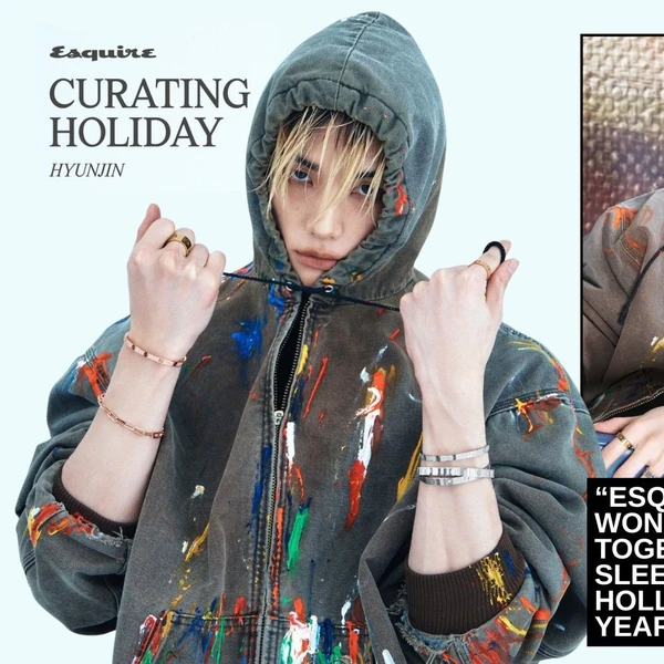 Signature photo of Hyunjin (Stray Kids) capturing their charm