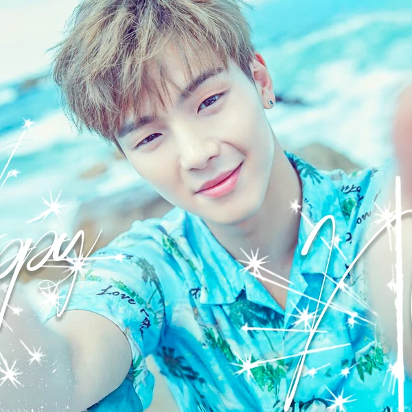 Postingan banner juara 1 Shownu (MONSTA X) buatan penggemar