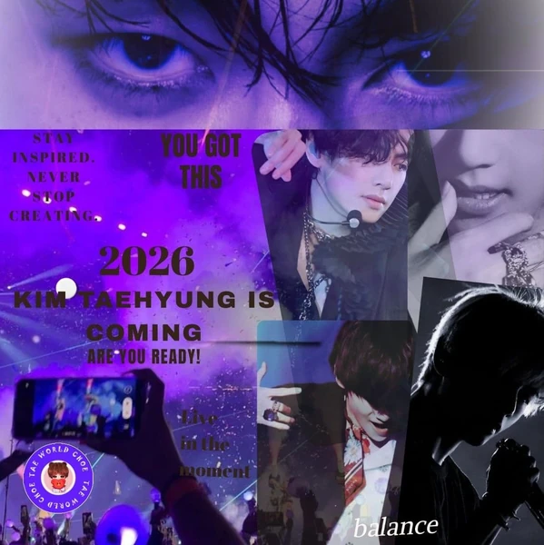 Momen bersinar V (BTS) yang dibuat oleh fandom