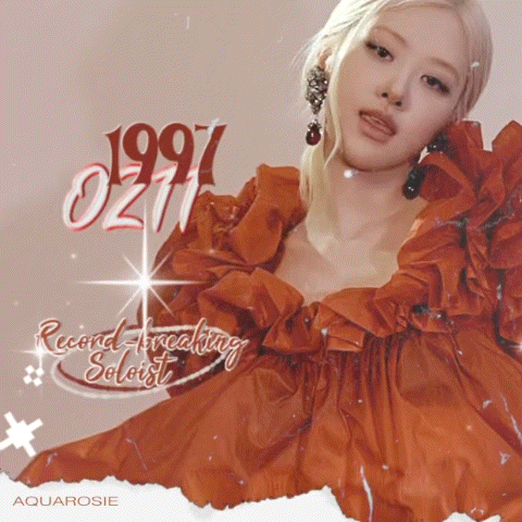 充滿粉絲愛意的ROSÉ (BLACKPINK)人氣照片