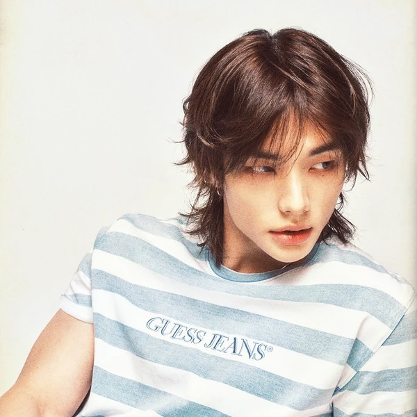 Signature photo of Hyunjin (Stray Kids) capturing their charm