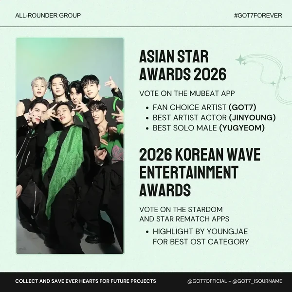 充满粉丝爱意的GOT7人气照片