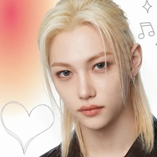 Signature photo of Felix (Stray Kids) capturing their charm