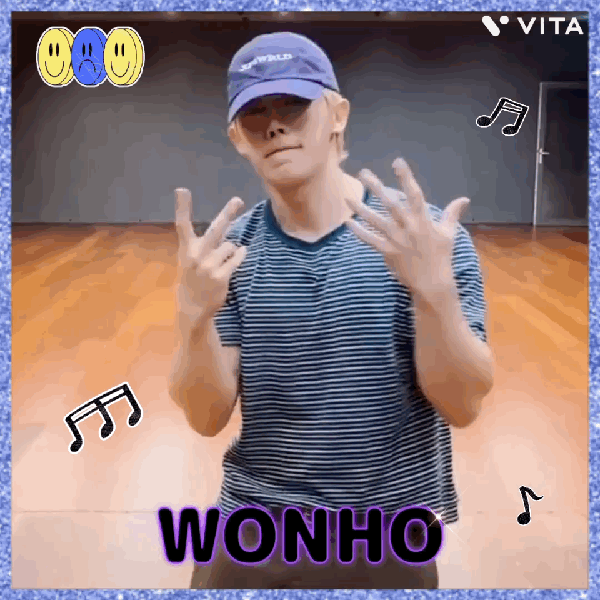 Brilliant moment of Wonho created by fandom